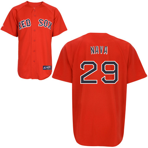 Daniel Nava #29 mlb Jersey-Boston Red Sox Women's Authentic Red Home Baseball Jersey